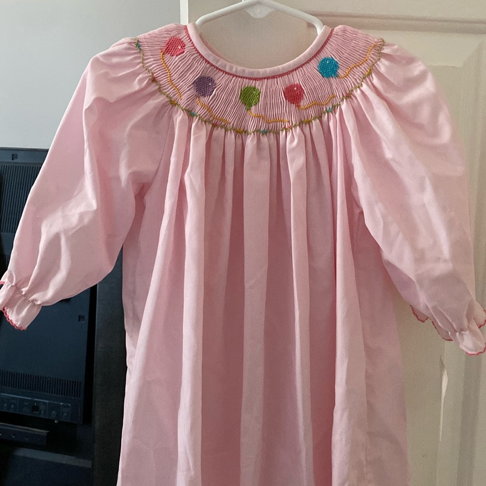 Smocked birthday dress
